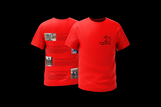 history of haiti RED shirt